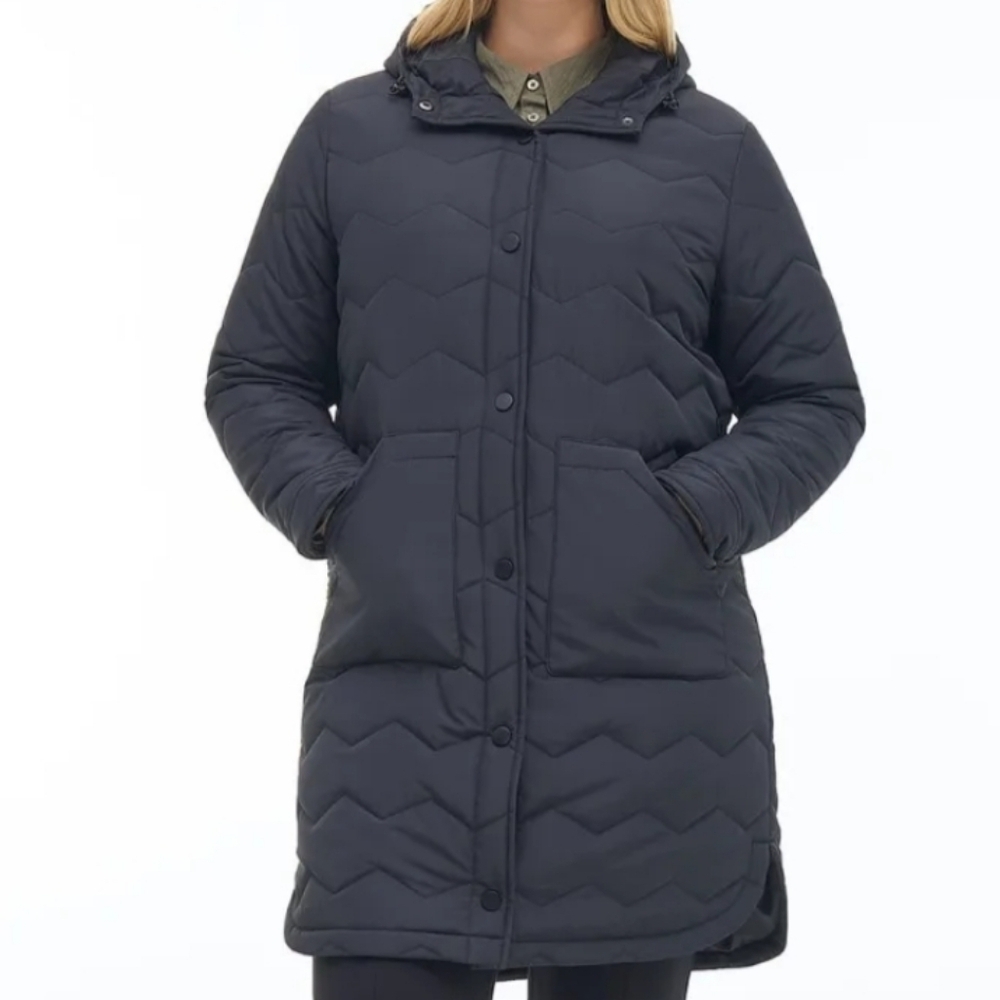 Quilted Coat Jacket Black NWT #2218